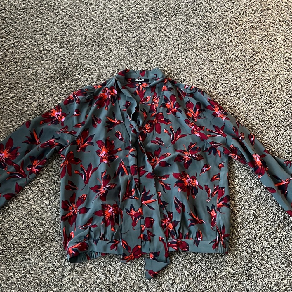 Madewell faux wrap top